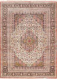 gulmarg ivory hand knotted silk rugs