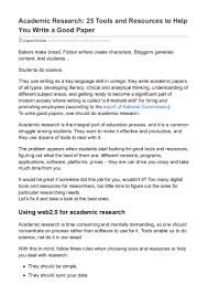 academic research tools and resources to help you write a good pa academic research 25 tools and resources to help you write a good paper