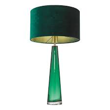Dar Samara Table Lamp Green Glass Base Only