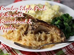 country style pork ribs with sauer