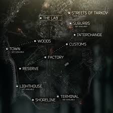 Much of the map is enclosed by large walls and there are more confined spaces than what is common in most fps games. Map Of Tarkov The Official Escape From Tarkov Wiki