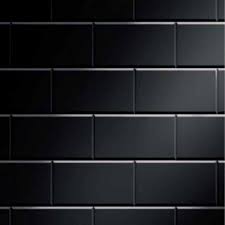 brick effect in black gloss