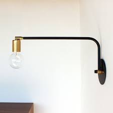 Image Of Hardwired Swing Arm Lamp
