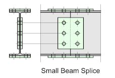 bolted beam splices structural detailer