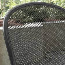 stack steel mesh outdoor patio chairs