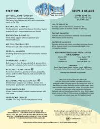 mr fish seafood restaurant menu in