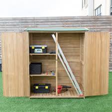 64 Wooden Storage Shed Outdoor Fir Wood Cabinet