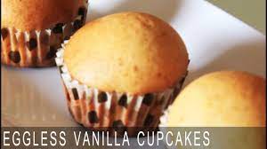 moist vanilla cupcakes eggless recipe