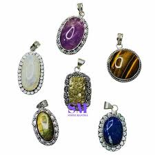 crystal healing and gemstone pendant