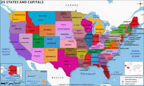 Is the national capital of the united states. United States Map With Capitals Us State Capitals Map Northern America Americas