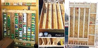 build a vertical storage rack for cans