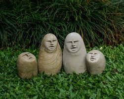 Funny Stone Stone Face Figurine Meme