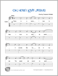 Here's the lowdown on how to read my chord charts. Oh How I Love Jesus Whitfeld Beginner Guitar Sheet Music Tab