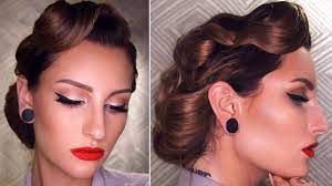 It's a great hairstyle for women because no matter what your hair type is, this look can. 50 S Inspired Vintage Updo Hairstyle Tutorial Youtube