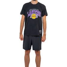 Los angeles lakers tees are at the official online store of the nba. Mitchell Ness Los Angeles Lakers Vintage Arch Mens Basketball T Shirt Vintage Black Sportitude Basketball