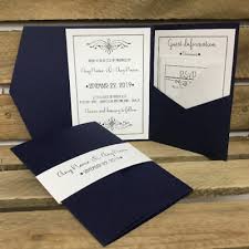 Diy Wedding Invitations Personalised Pocket Invites Make Your Diy Invitations Ebay