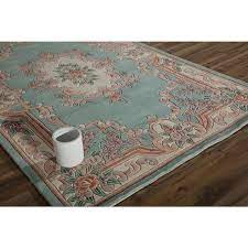 rugs america new aubusson light green 2