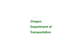 Oregon Department Of Transportation Ppt Video Online Download