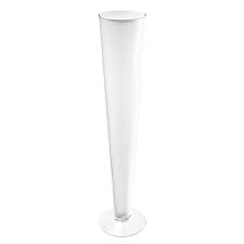 Glass Trumpet Wedding Centerpiece Vase
