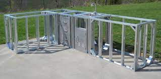Riveting Outdoor Kitchen Island Frame