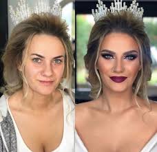 these bridal makeup before and after