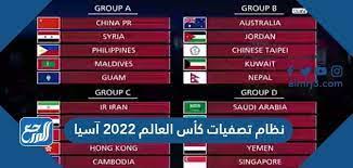 العالم آسيا 2022 تصفيات كأس تصفيات كأس