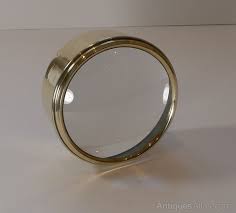 English Antique Brass Desk Magnifying Glass