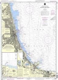 Noaa Nautical Chart 14927 Chicago Lake Front Gary Harbor Is