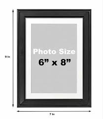 pvc black wooden mdf photo frame size