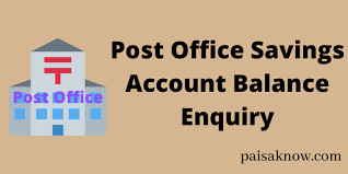 post office savings account balance