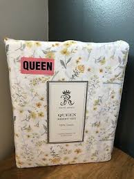 new rachel ashwell queen sheet set grey