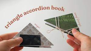 tutorial triangle accordion book