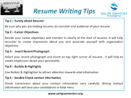 Resume Writing Tips