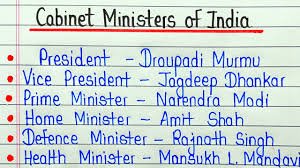 modi cabinet minister list