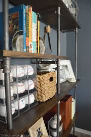 DIY Industrial Pipe Shelves Table and Hearth