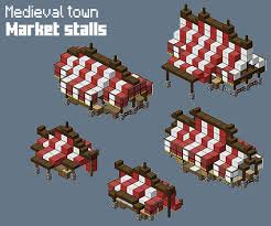 In this medieval minecraft tutorial you will see how to design 40 cool and easy medieval decoration ideas in survival minecraft! Hum Market Stalls By Spasquini On Deviantart