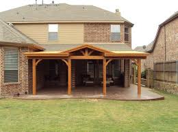 Long Patio Cover With Gable Attached To