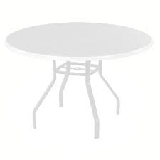 Round Fiberglass Patio Dining Table