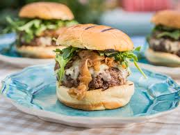 french onion burgers recipe katie lee