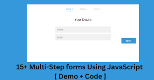 15 multi step forms using javascript