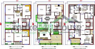 40x60 house plan 40 by 60 front