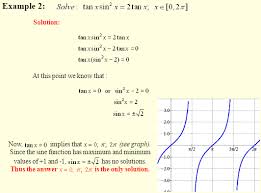 solving trigonometric equations a