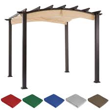 Aluminium pergola standard is a simple and functional protection against the sun. Replacement Canopy For Arched Pergola Riplock 350 Garden Winds
