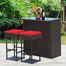 Massimo Outdoor Patio Bar Sets 2 Chairs