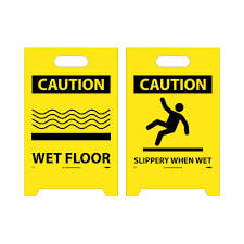 floor sign caution wet floor slippery