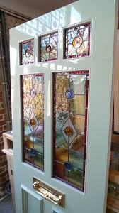 stained glass front door incorporating