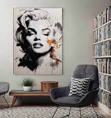 Marilyn Monroe Art Print Living Room