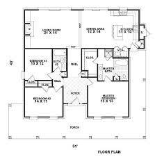 House Plan 46604 One Story Style With
