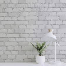 Textured White Brick Wallpaper 3d