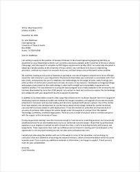 Academic Application Letters 8 Sample Example Template